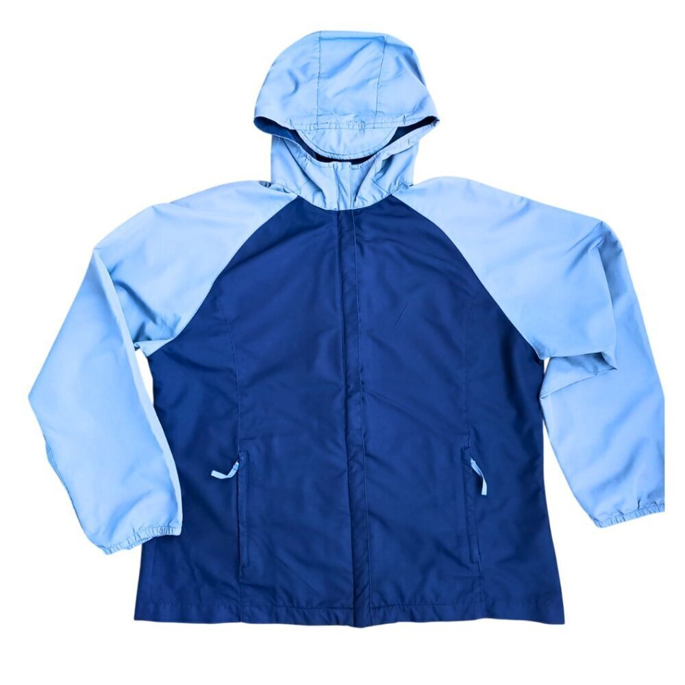 Nike Blue Colorblock Windbreaker Jacket – Youth Size L (12-14)